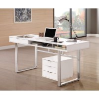 Benzara Office Desk White