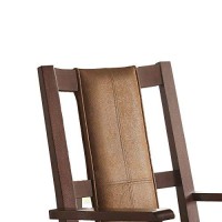 Benzara Traditional Styled Wooden Rocking Chair, Brown