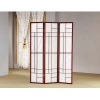 Benzara Room Divider, Brown And White