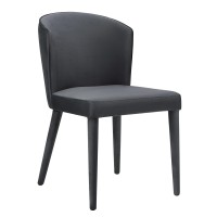 Tov Furniture Metropilitan Collection Velvet Diningroom Accent Chair, Grey
