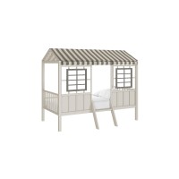 Little Seeds Rowan Valley Forest Loft Bed, Grey/Taupe, Twin