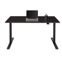 Realspace Magellan Pneumatic Height-Adjustable Standing Desk, 60W, Espresso