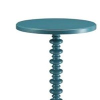 Benzara Side Table, Blue