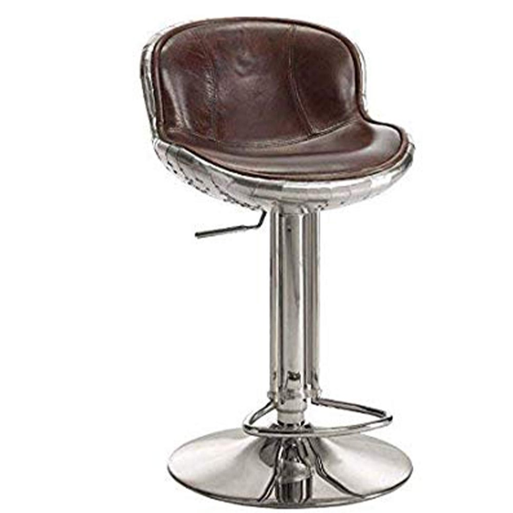 Benzara Stools Brown And Silver