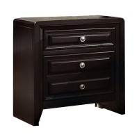 Benjara Nightstand, Espresso Brown