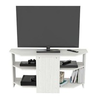 Inval Corner Tv Stand, Washed Oak