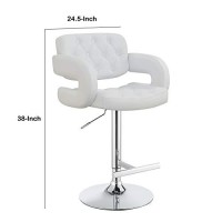 Benzara Bar Stool White