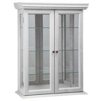 Design Toscano Country Tuscan Wall Curio Cabinet Lily White