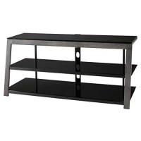 Signature Design By Ashley Rollynx Modern Industrial Tv Stand, Fits Tvs Up To 45, Silver & Black