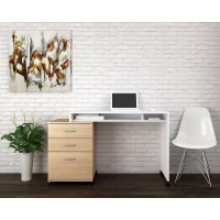 Nexera Essentials Home Office Bundle 400929 Whitenatural Maple