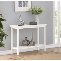 Convenience Concepts Ledgewood Console Table With Shelf, White