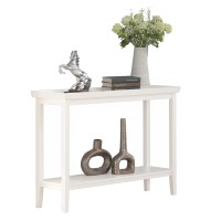 Convenience Concepts Ledgewood Console Table With Shelf, White