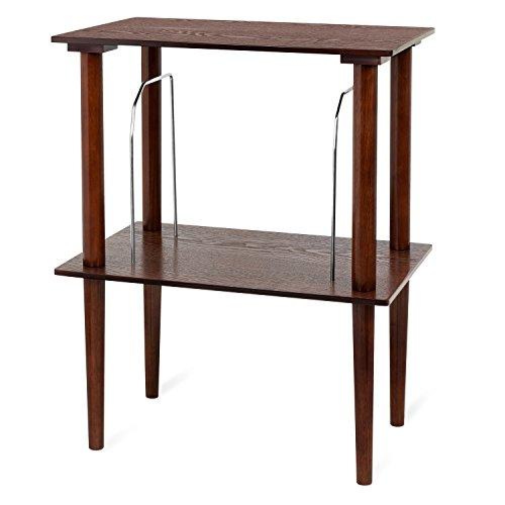 Victrola Wooden Stand For Wooden Music Centers With Record Holder Shelf, Espresso
