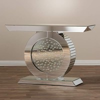 Baxton Studio Cagney Hollywood Regency Glamour Style Mirrored Console Table Glamsilver Mirroredmdf