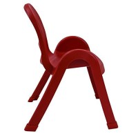 Childrens Factory-Ab7711Pr Angeles Value Stack Kids Chair, Preschooldaycareplayroom Furniture, Flexible Seating Classroom Furniture For Toddlers, Red, 11