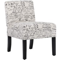 Modern Fabric Living Room Chairs With Solid Wood Legs Home Furniture (1, White)
