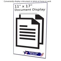 Marketing Holders 11W X 17H Sign Holder Wall Mount Pack Of 20 Clear Display Sleeve Certificate Handout Flyer Break Rooms Peel And Stick Side Load Document Advertisement Special Vertical Announcement