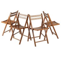 Winsome Robin 4-Pc Folding Set Teak Chair