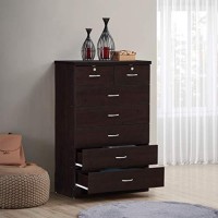 Hodedah Importhi70Dr Chocolate Hodeida 7 With Locks On 2-Top Chest Of Drawers