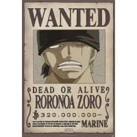 Abystyle - One Piece - Poster Wanted Zoro New (91.5X61)