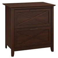 Bush Furniture Key West 2 Drawer Lateral File Cabinet, 30W X 20D X 30H, Bing Cherry