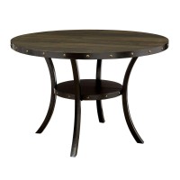 Williams Home Furnishing Kaitlin Round Dining Table, Brown
