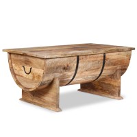 Vidaxl Coffee Table Solid Mango Wood 34.6X19.7X15.7
