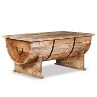 Vidaxl Coffee Table Solid Mango Wood 34.6X19.7X15.7