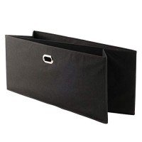 Winsome Wood Torino 3-Pc Set Folding Bookcase W/Fabric Basket Storage And Organization, Antique Walnut/Black