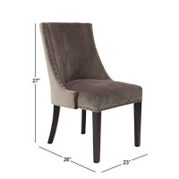 Deco 79 38377 Dining Chair, Brown/Black