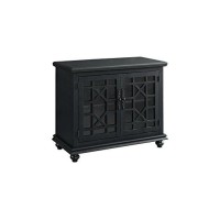 Martin Svensson Home Small Spaces Tv Stand 2-Door Accent Cabinet 38 W X 32 H Antique Black
