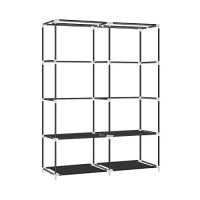 Youud Wardrobe Storage Closet Clothes Portable Wardrobe Storage Closet Portable Closet Organizer Portable Closets Wardrobe Closet Organizer Shelf Wardrobe Clothes Organizer Standing Closet Black