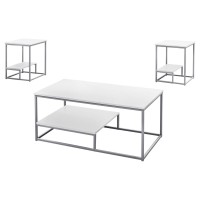Monarch Specialties Table Set One Size White