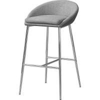 Monarch Specialties I Bar Stool, Grey