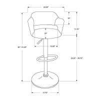 Monarch Specialties I Barstool, White