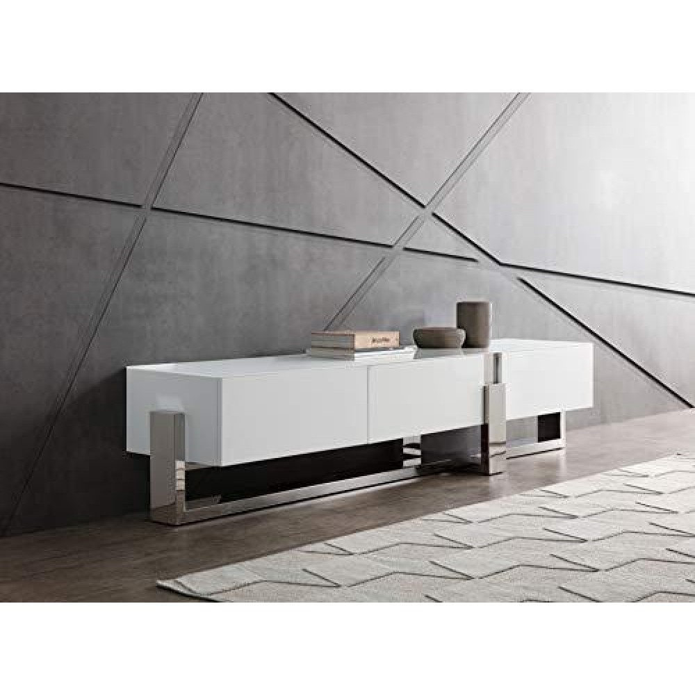 Whiteline Modern Living Blake Tv Unit White