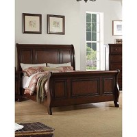 Benjara Marvelous Wooden Eastern King Bed, Brown