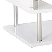 Benjara Benzara Contemporary Style End Table, White