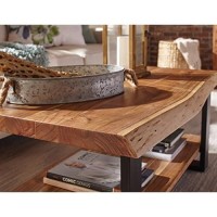 Alaterre Furniture Alpine Large, Natural Coffee Table, 48 Long