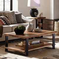 Alaterre Furniture Alpine Large, Natural Coffee Table, 48 Long