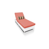 Tk Classics Miami-1X-Tangerine Miami Chaise Lounge, Tangerine