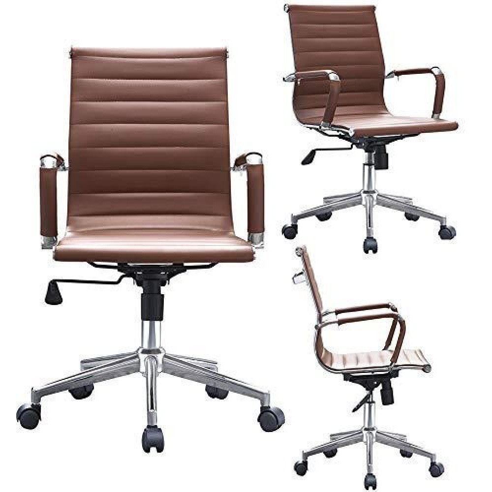 2Xhome Euro (Brown) Office Chair