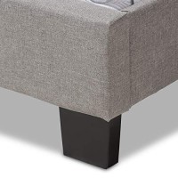 Baxton Studio Cassandra Modern And Contemporary Light Grey Fabric Upholstered Full Size Bed