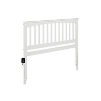 Afi Mission King Headboard With Turbo Charger In White