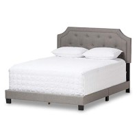 Baxton Studio Willis Modern And Contemporary Light Grey Fabric Upholstered Full Size Bed