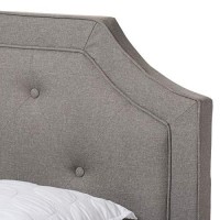 Baxton Studio Willis Modern And Contemporary Light Grey Fabric Upholstered Full Size Bed