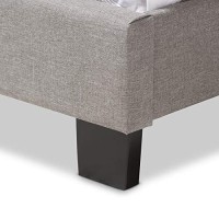 Baxton Studio Willis Modern And Contemporary Light Grey Fabric Upholstered Full Size Bed