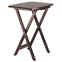 Winsome Wood Dylan Snack Table Espresso, 23.6W X 15.75D X 25.5H