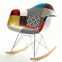 Aron Living Al10051 Attoll Rocker Arm Chair Pattern Multi Colored