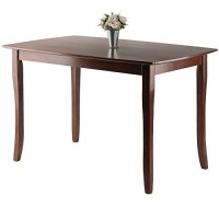 Winsome Inglewood 5-Pc Set Table W/ 4 Key Hole Back Chairs Dining, Walnut